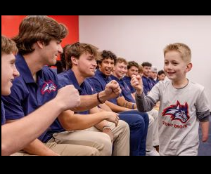 Stony Brook baseball 5 year old Jordan Marotta Image