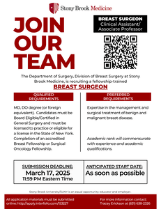 Breast Surgeon Job Opening